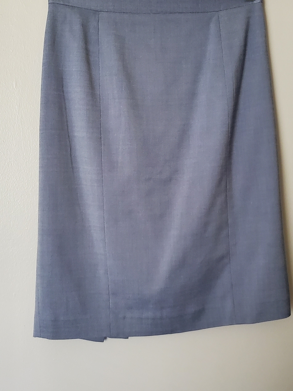 Classic Light Blue/gray Pencil Skirt - Women's Professional Skirt